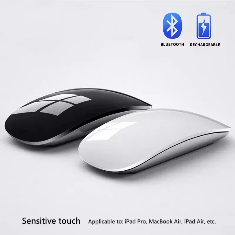 Trackball Mouse Wireless Finger - เมาส์ไร้สายแบบสองโหมด Magic รองรับบลูทูธ แบบสัมผัส ดีไซน์บางเฉียบ ชาร์จซ้ำได้