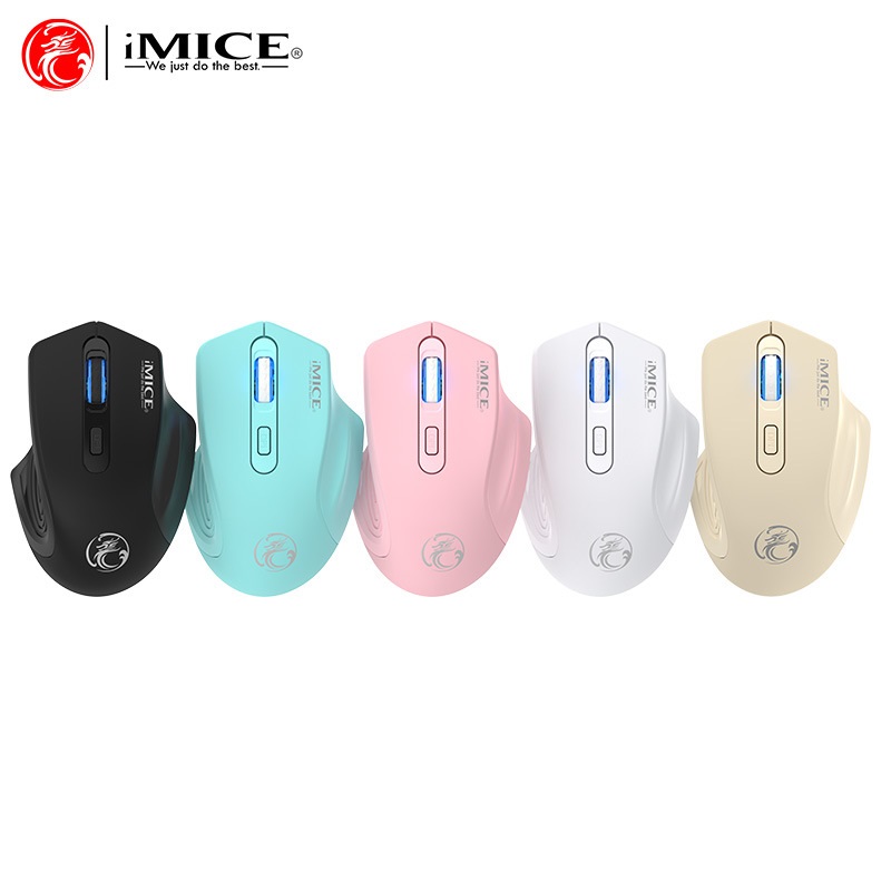 Ergonomic Mouse 2.4G Silent Click - iMICE G-1800 2.4G เมาส์ไร้สายการออกแบบตามหลักสรีรศาสตร์ 3 ความเร็ว