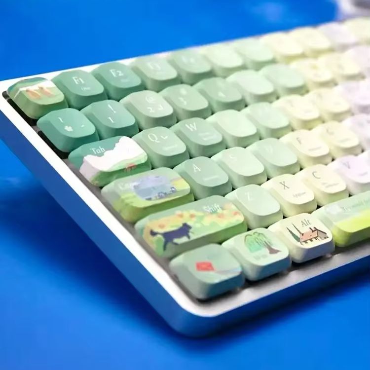 Ergonomic Keyboard Split Mechanical - Low Profile Keycaps 120 คีย์ 5