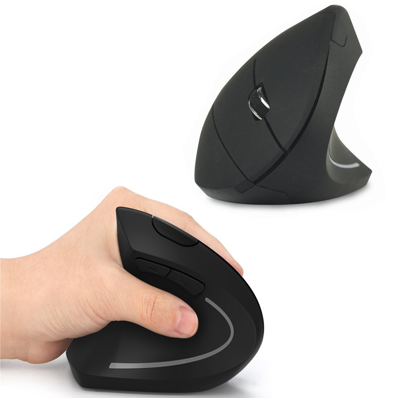 Vertical Mouse Left Handed - เมาส์ไร้สาย 2.4G แบบแนวตั้งตามหลักสรีรศาสตร์ สำหรับมือซ้ายและขวา พร้อมบลูทูธ โหมดคู่