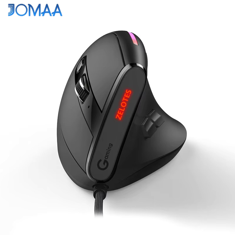 Vertical Mouse Small Hand - JOMAA เมาส์สําหรับเล่นเกมแบบมีสาย RGB แนวตั้ง Ergonomic Mice