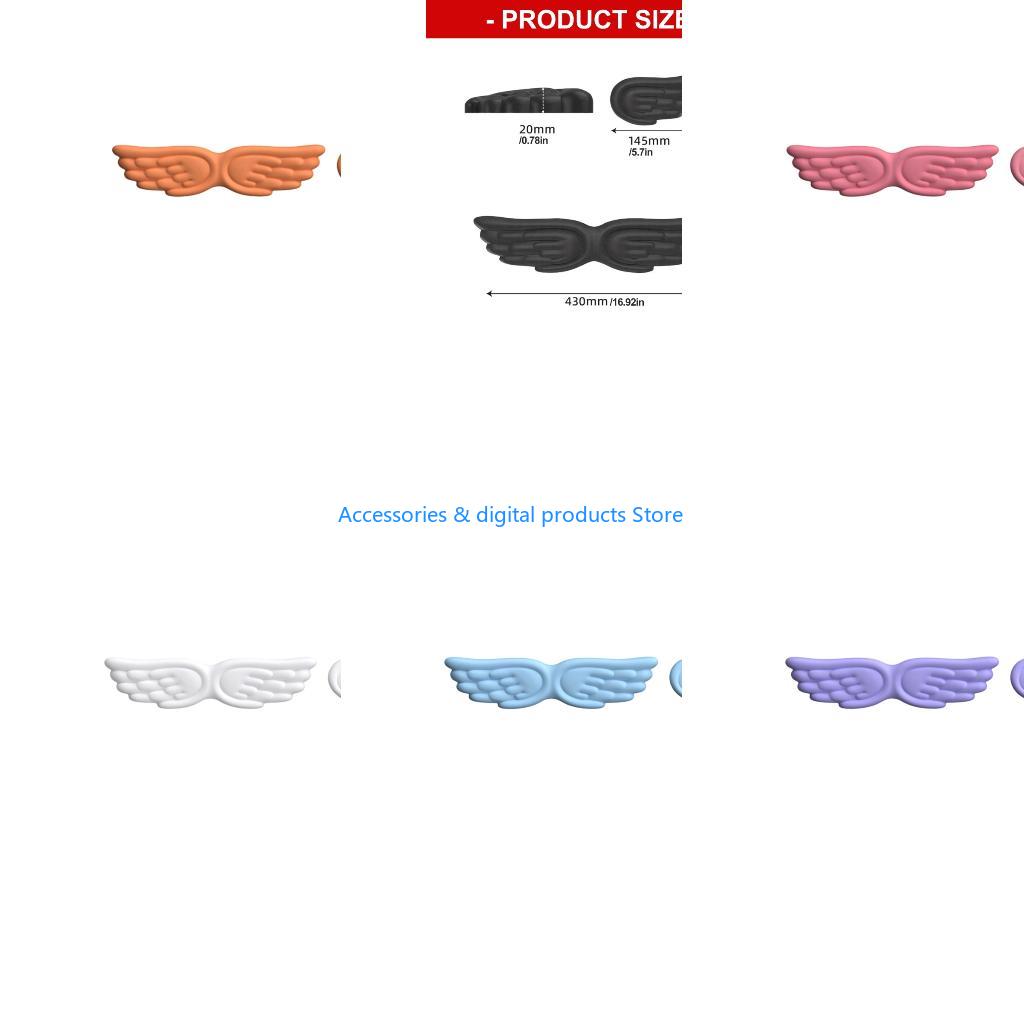 Ergonomic Mouse Wrist Rest Pad - 77JD ซิลิโคน Angel Wing คีย์บอร์ด WRIST