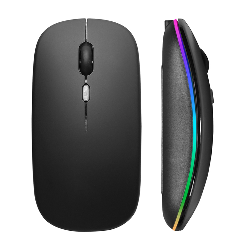 Trackball Mouse Wireless Finger - เมาส์ไร้สาย RGB ชาร์จ USB 2.4GHz บลูทูธเม้าส์คอมพิวเตอร์ไร้สายเมาส์เกมมิ่งแบบมีไฟ