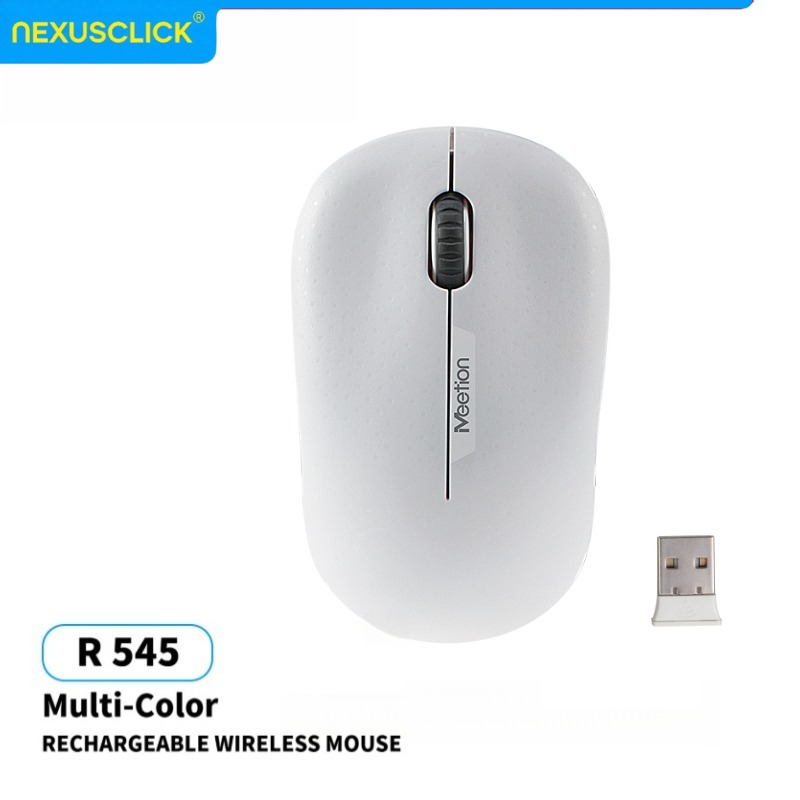 Ergonomic Mouse 2.4G Silent Click - เมาส์ไร้สาย NexusClick 2.4G แบบเงียบ, ออกแบบตามหลักสรีรศาสตร์พร้อมตัวรับสัญญาณ USB,