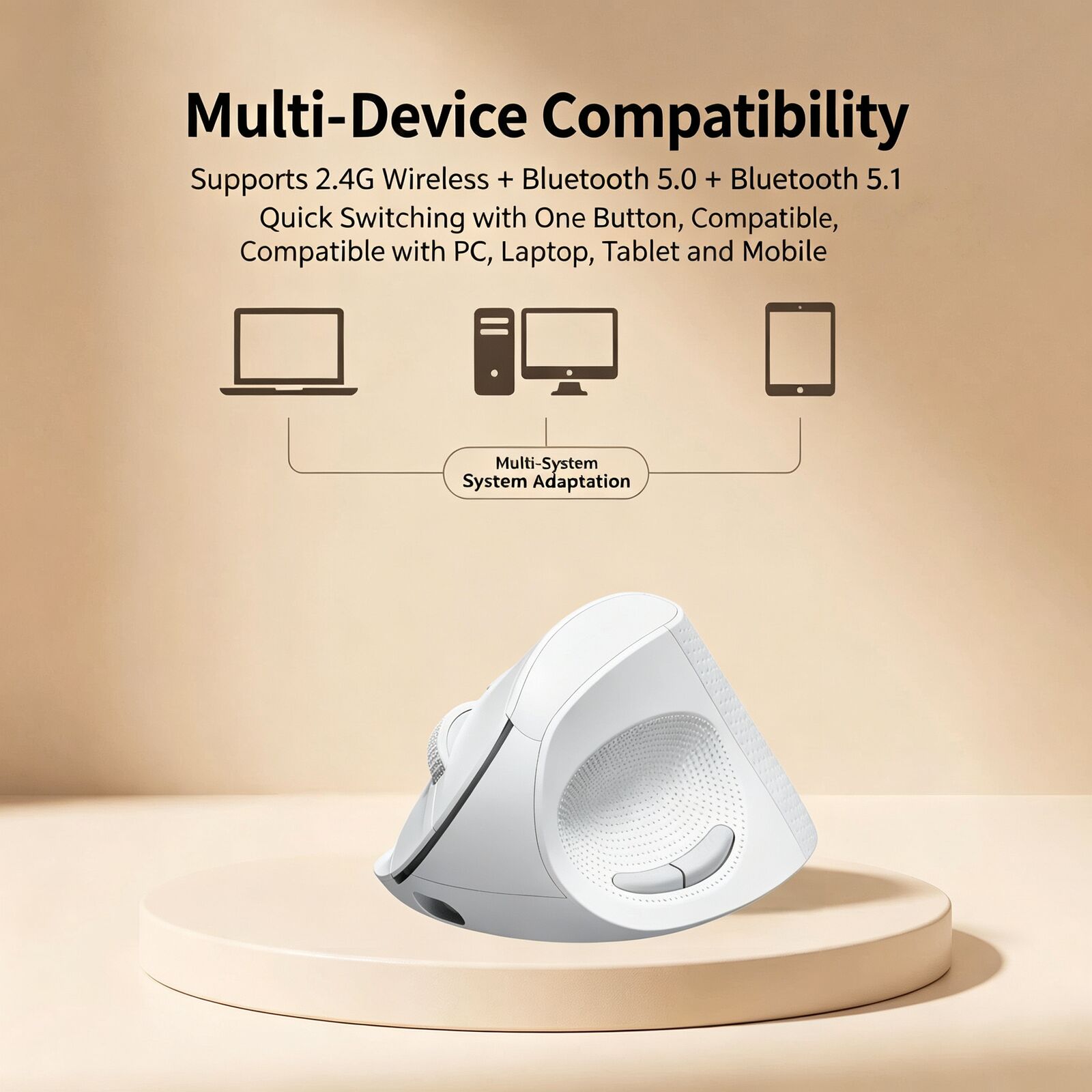 เมาส์ไร้สายแนวตั้งตามหลักสรีรศ - Vertical Mouse Dpi 4000 บทวิจารณ์และราคา