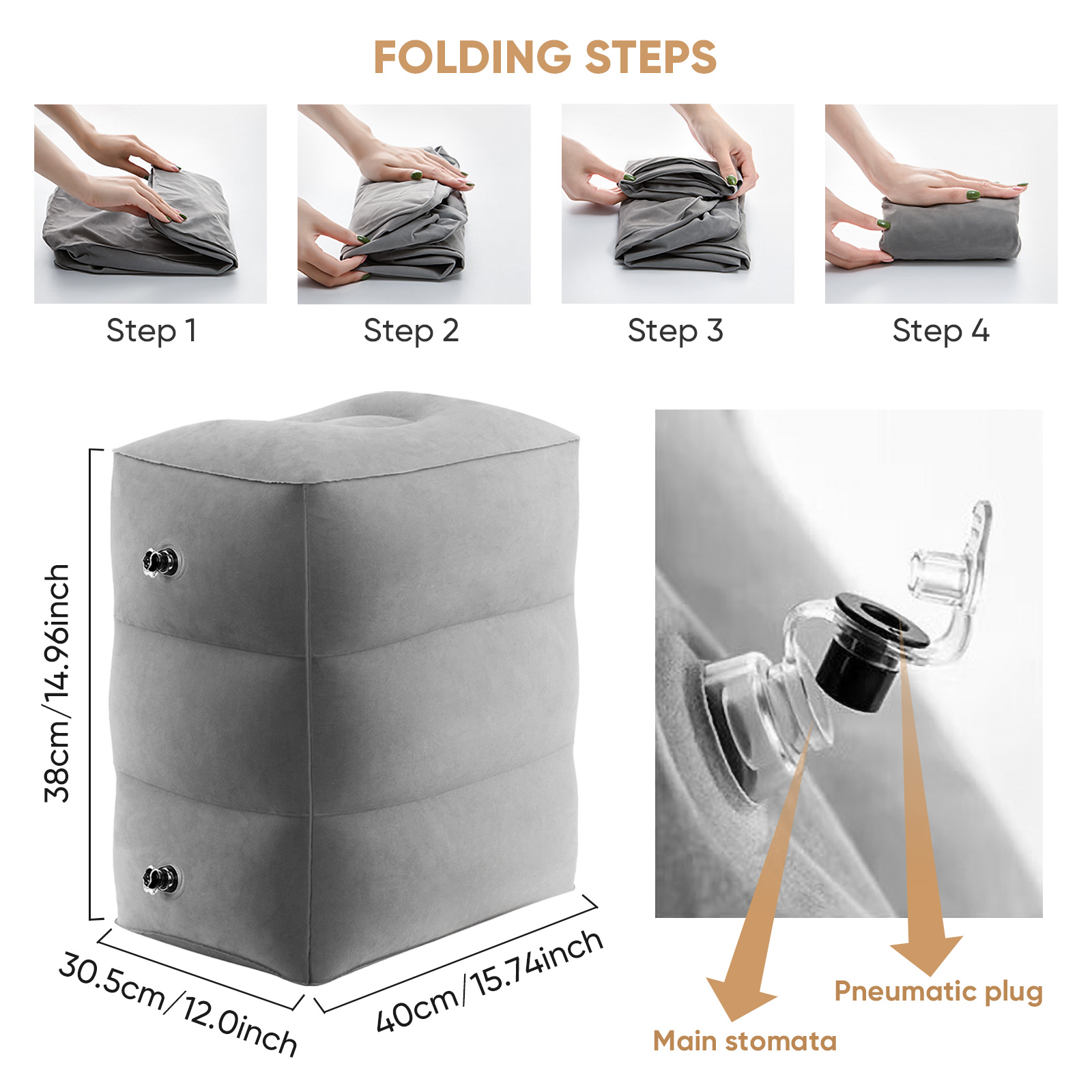 ที่วางเท้าบนเครื่องบิน หมอนรอง - Ergonomic Footrest Adjustable บทวิจารณ์และราคา