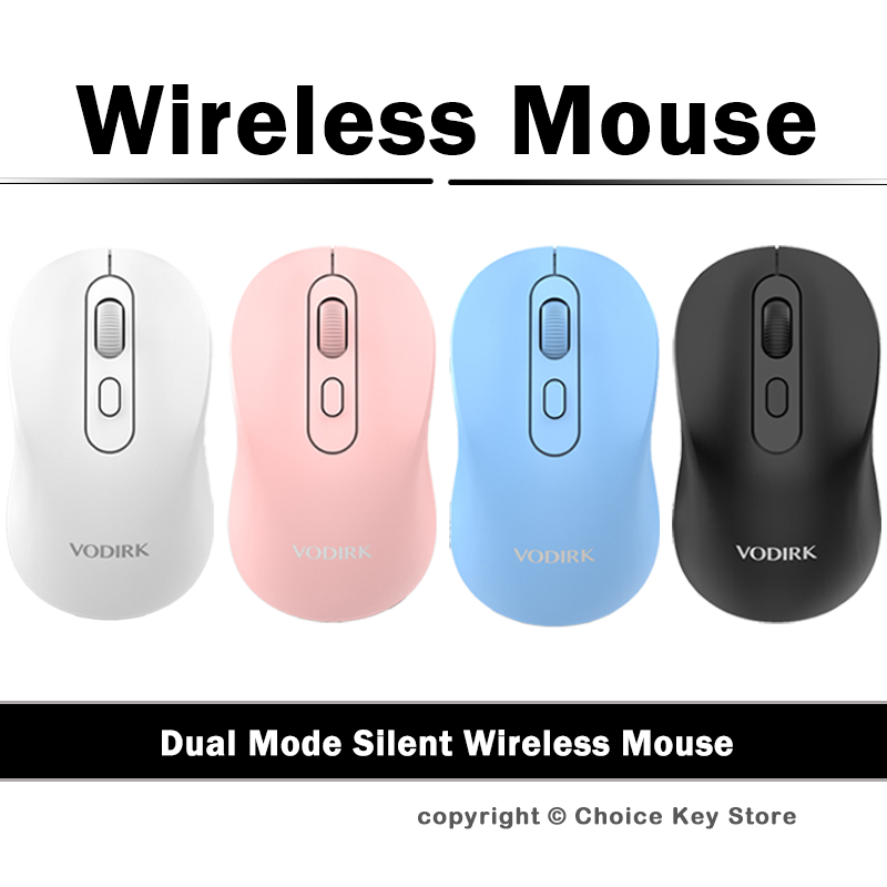 เมาส์ไร้สาย DM1 บลูทูธ 5.2 2.4 - Ergonomic Mouse 2.4G Silent Click บทวิจารณ์และราคา