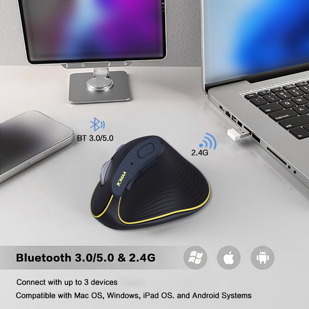 เมาส์ไร้สายแนวตั้ง ดีไซน์ตามหล - Vertical Mouse Rechargeable Bluetooth บทวิจารณ์และราคา