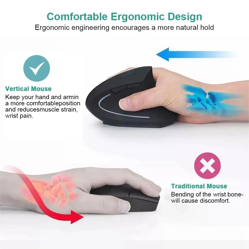 เมาส์แนวตั้งเมาส์ตามหลักสรีรศา - Ergonomic Vertical Mouse Wireless บทวิจารณ์และราคา