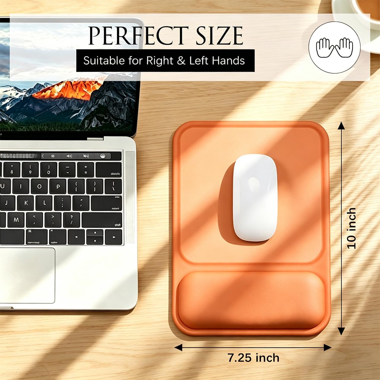 แผ่นรองเมาส์ตามหลักสรีรศาสตร์แ - Ergonomic Mouse Pad With Wrist Support บทวิจารณ์และราคา