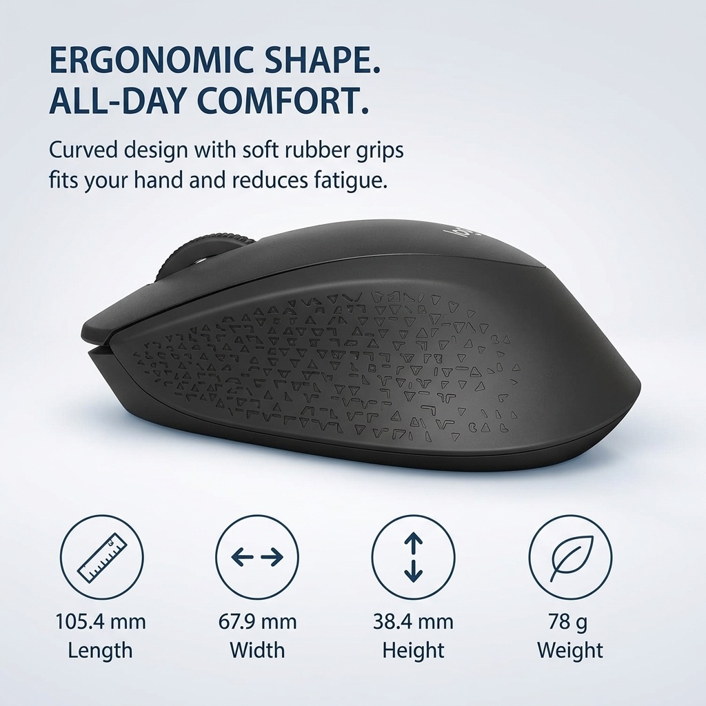 เมาส์ไร้สาย Logitech M330 2.4G - Ergonomic Mouse 2.4G Silent Click บทวิจารณ์และราคา