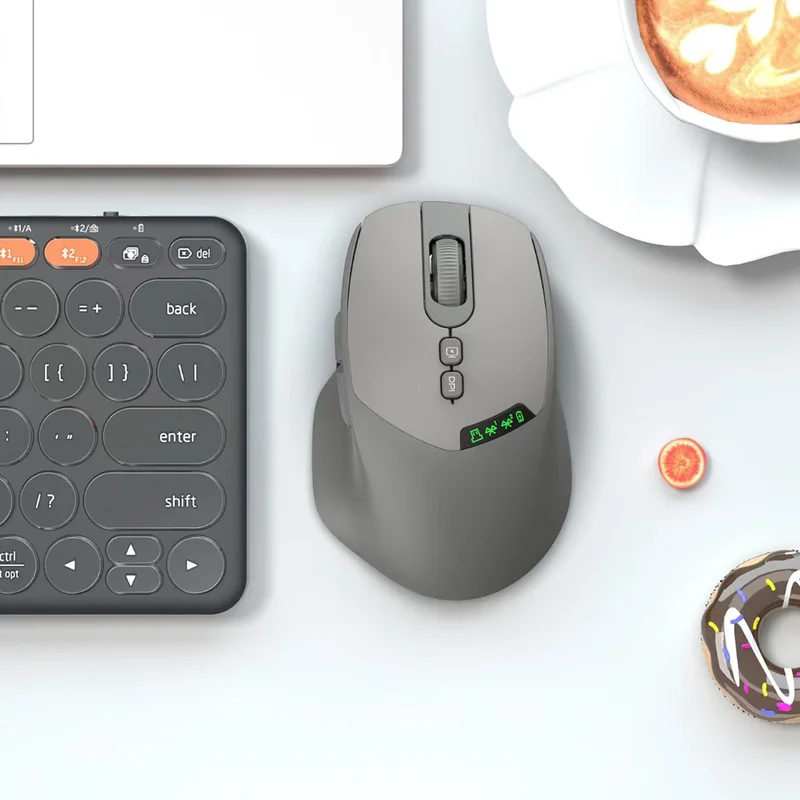 เมาส์ไร้สายแบบเงียบสองโหมด 202 - Ergonomic Mouse 2.4G Silent Click บทวิจารณ์และราคา