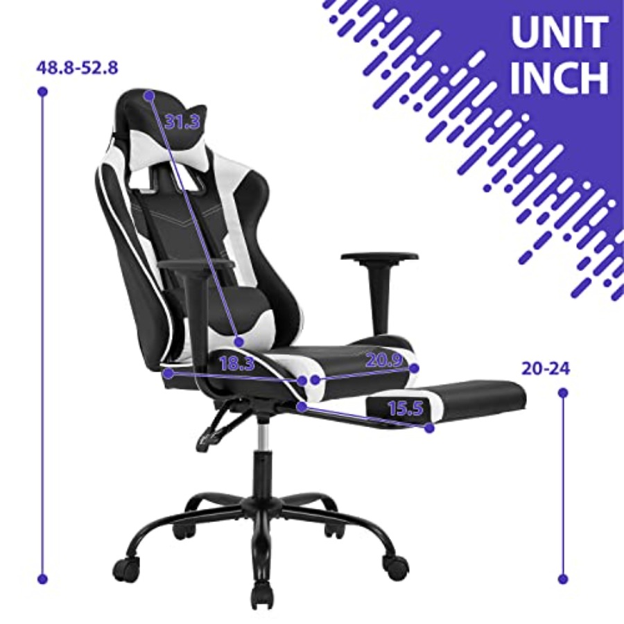 เก้าอี้เกมมิ่งสำหรับโฮมออฟฟิศ: - Ergonomic Footrest Adjustable บทวิจารณ์และราคา