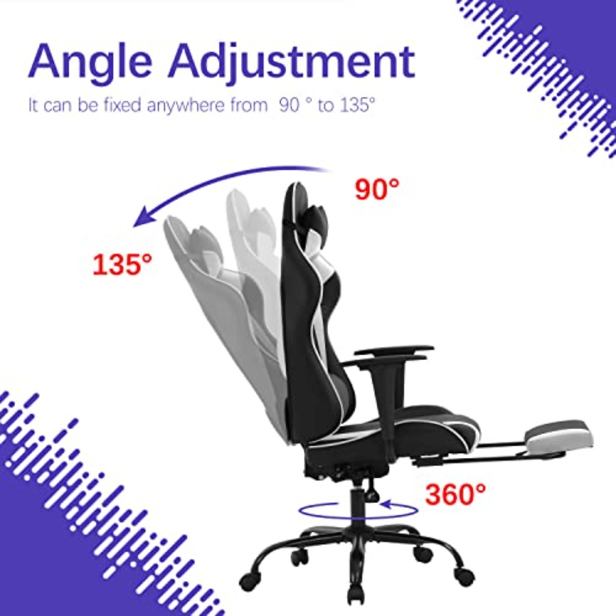 เก้าอี้เกมมิ่งสำหรับโฮมออฟฟิศ: - Ergonomic Footrest Adjustable บทวิจารณ์และราคา