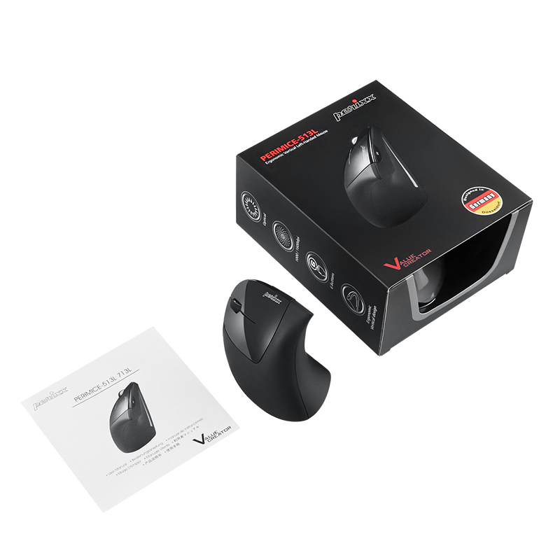 1Pc ต้นฉบับเยอรมนี Perixx PERI - Vertical Mouse Left Handed บทวิจารณ์และราคา