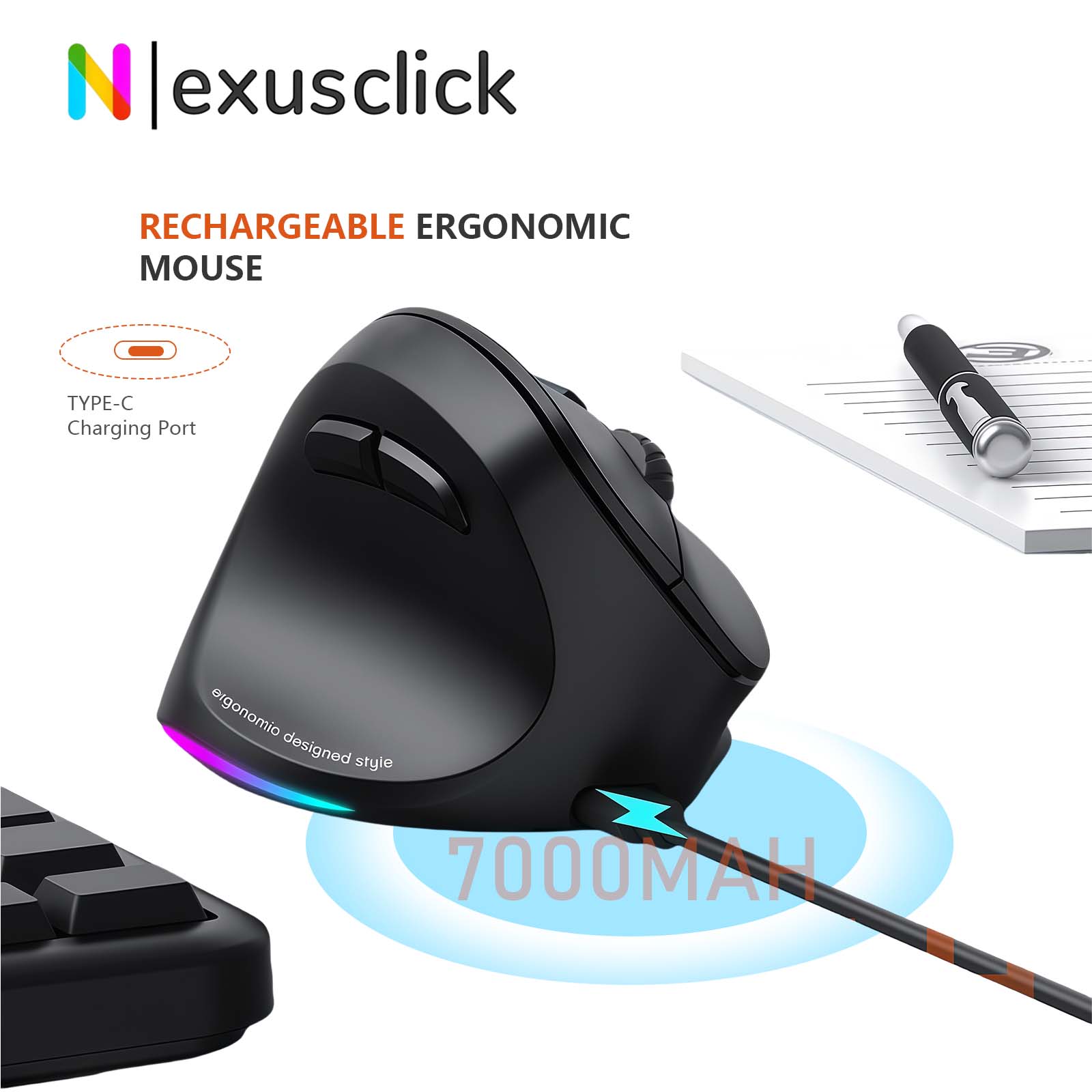 เมทชั่น มิชเชน เมาส์ไร้สายบลูท - Vertical Mouse Left Handed บทวิจารณ์และราคา