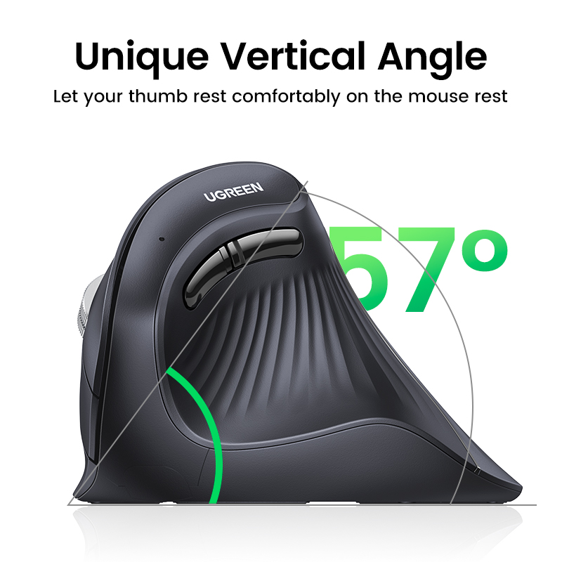 เมาส์ไร้สายแบบตั้ง UGREEN - Vertical Mouse Dpi 4000 บทวิจารณ์และราคา