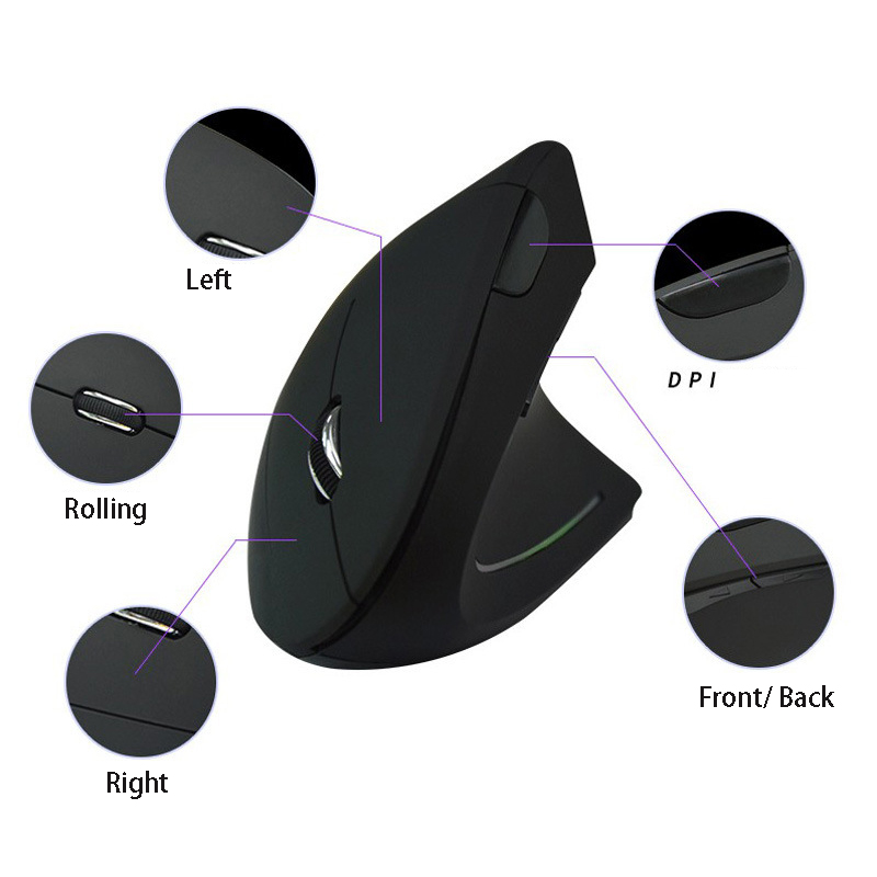 เมาส์ไร้สาย 2.4G แบบแนวตั้งตาม - Vertical Mouse Left Handed บทวิจารณ์และราคา
