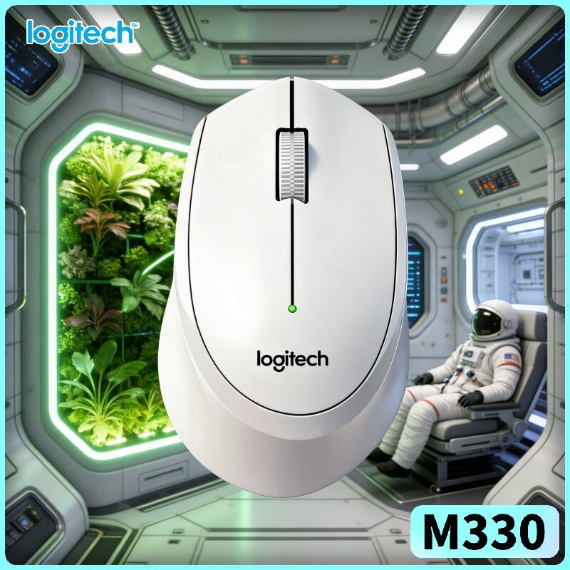 เมาส์ไร้สาย Logitech M330 ออกแ - Ergonomic Mouse 2.4G Silent Click บทวิจารณ์และราคา