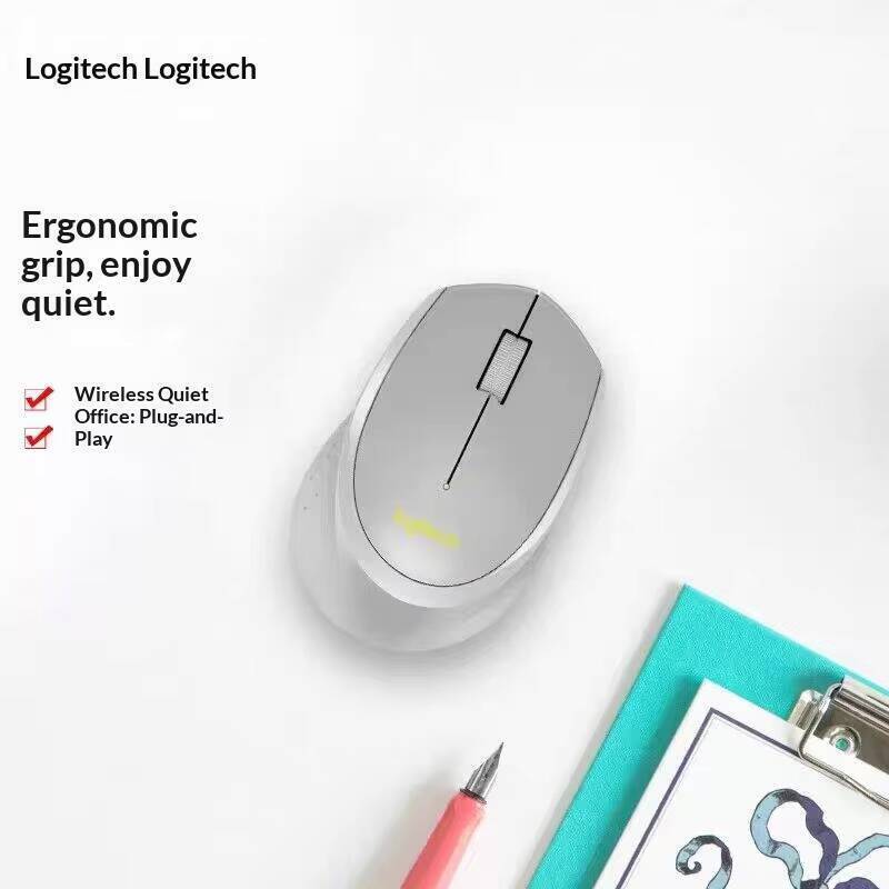 เมาส์ไร้สาย Logitech M330 ออกแ - Ergonomic Mouse 2.4G Silent Click บทวิจารณ์และราคา