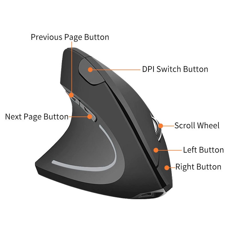 เมาส์ไร้สายบลูทูธแบบตั้งตรง เง - Vertical Mouse Rechargeable Bluetooth บทวิจารณ์และราคา