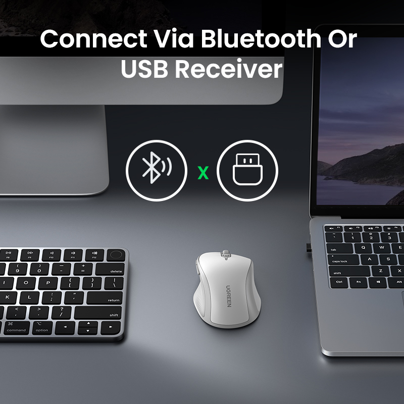UGREEN ไร้สายบลูทูธ5.0 Ergonom - Vertical Mouse Small Hand บทวิจารณ์และราคา