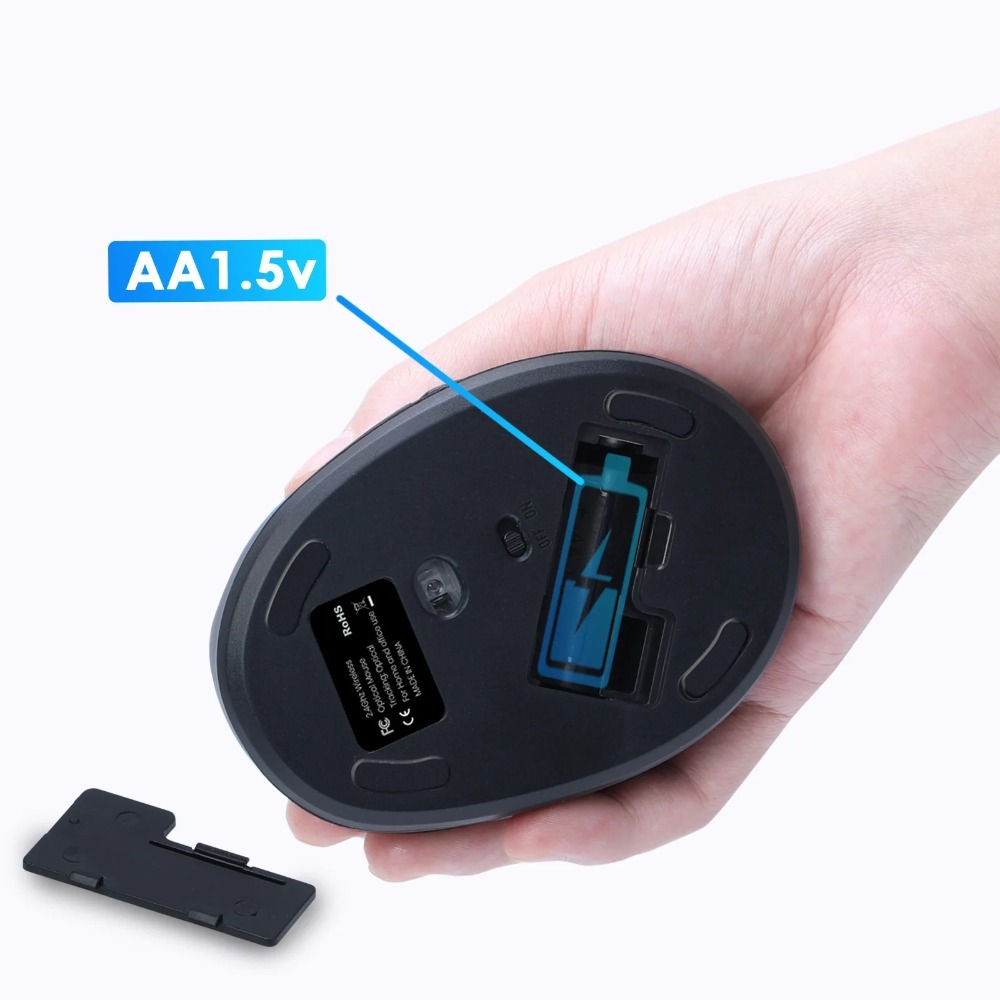 เมาส์ไร้สาย 2.4G แนวตั้งตามหลั - Vertical Mouse Left Handed บทวิจารณ์และราคา
