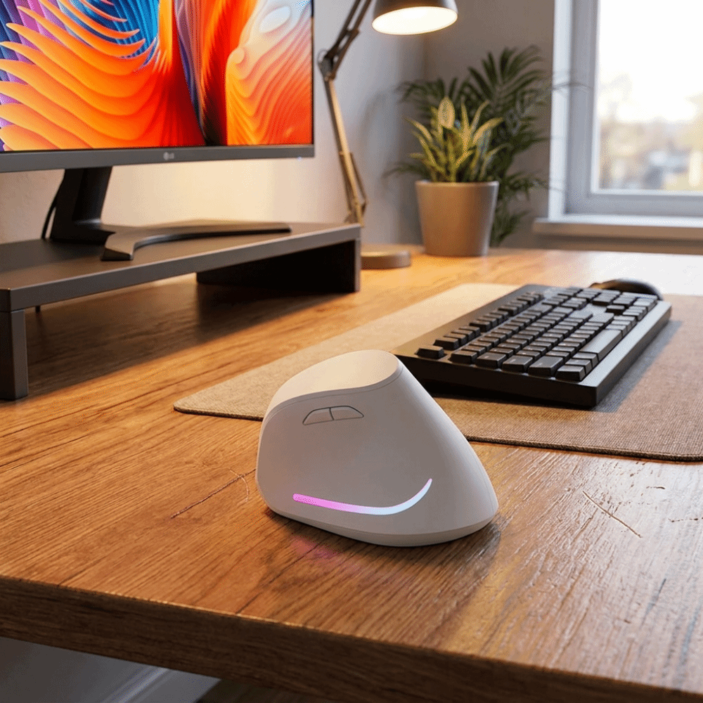 เมาส์แนวตั้งตามหลักสรีรศาสตร์  - Vertical Mouse Rechargeable Bluetooth บทวิจารณ์และราคา
