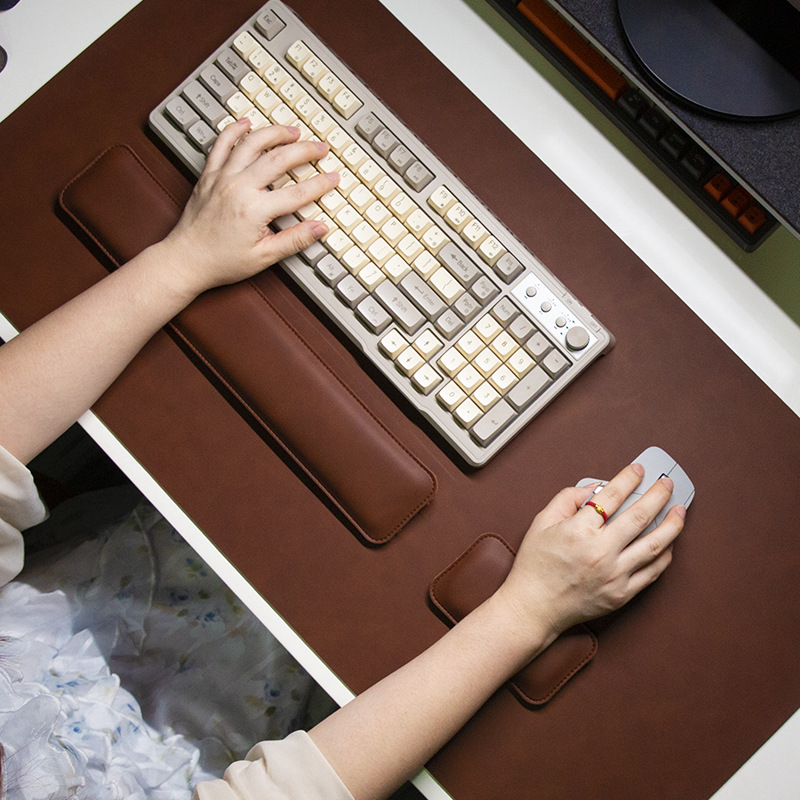 แผ่นรองเมาส์กันน้ำ PU ขนาดใหญ่ - Ergonomic Mouse Pad With Wrist Support บทวิจารณ์และราคา