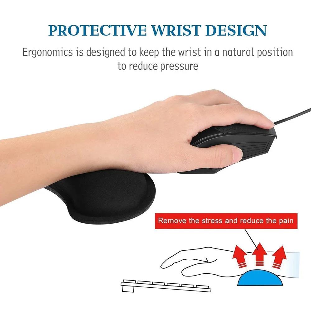 คีย์บอร์ด WRIST REST Pad แผ่นร - Ergonomic Mouse Wrist Rest Pad บทวิจารณ์และราคา