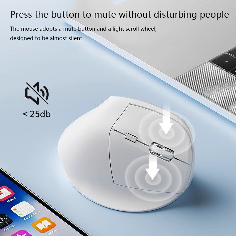 การออกแบบตามหลักสรีรศาสตร์ เมา - Vertical Mouse Rechargeable Bluetooth บทวิจารณ์และราคา