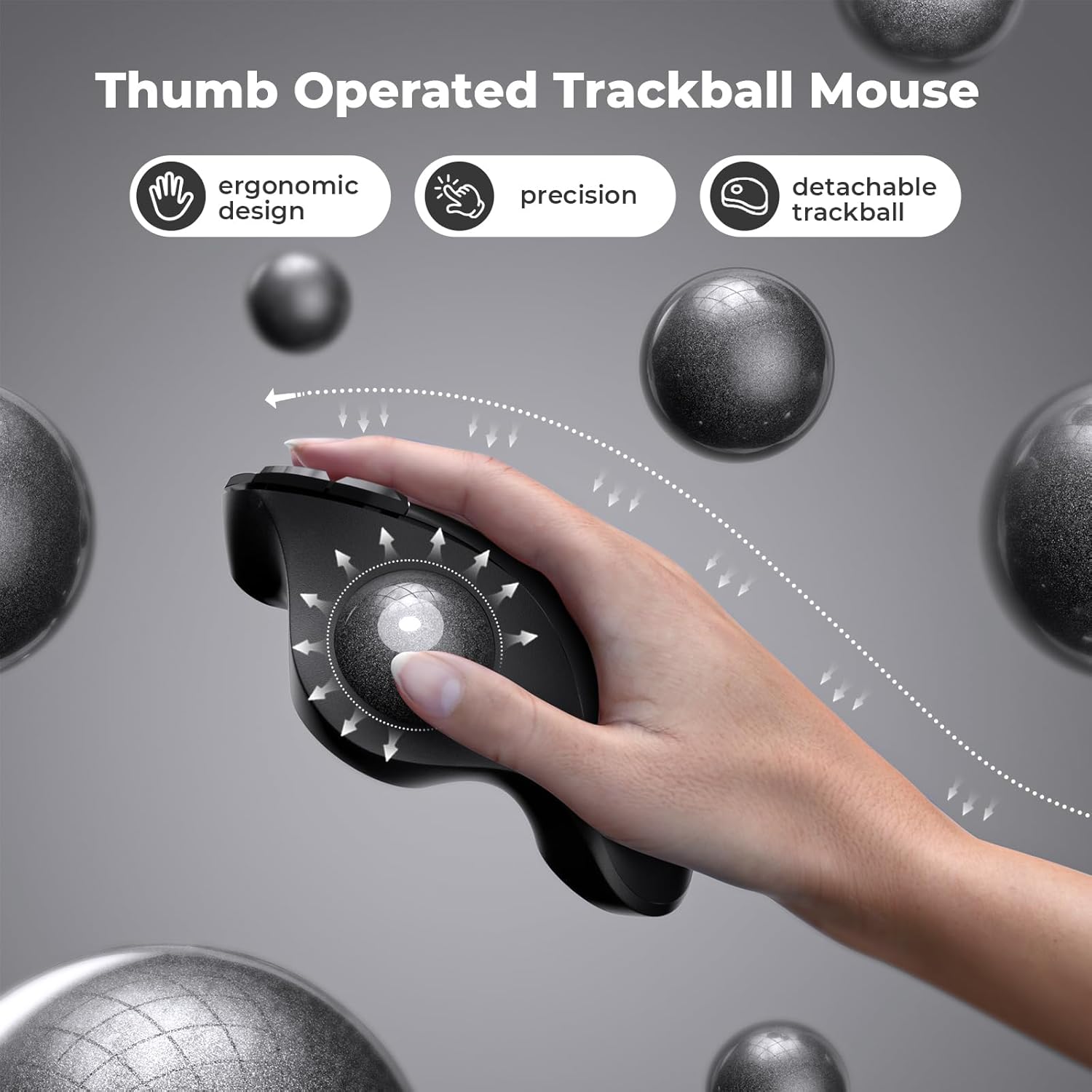 โปรโตอาร์ค มู 301 เมาส์แทร็กบอ - Ergonomic Mouse Trackball Thumb บทวิจารณ์และราคา