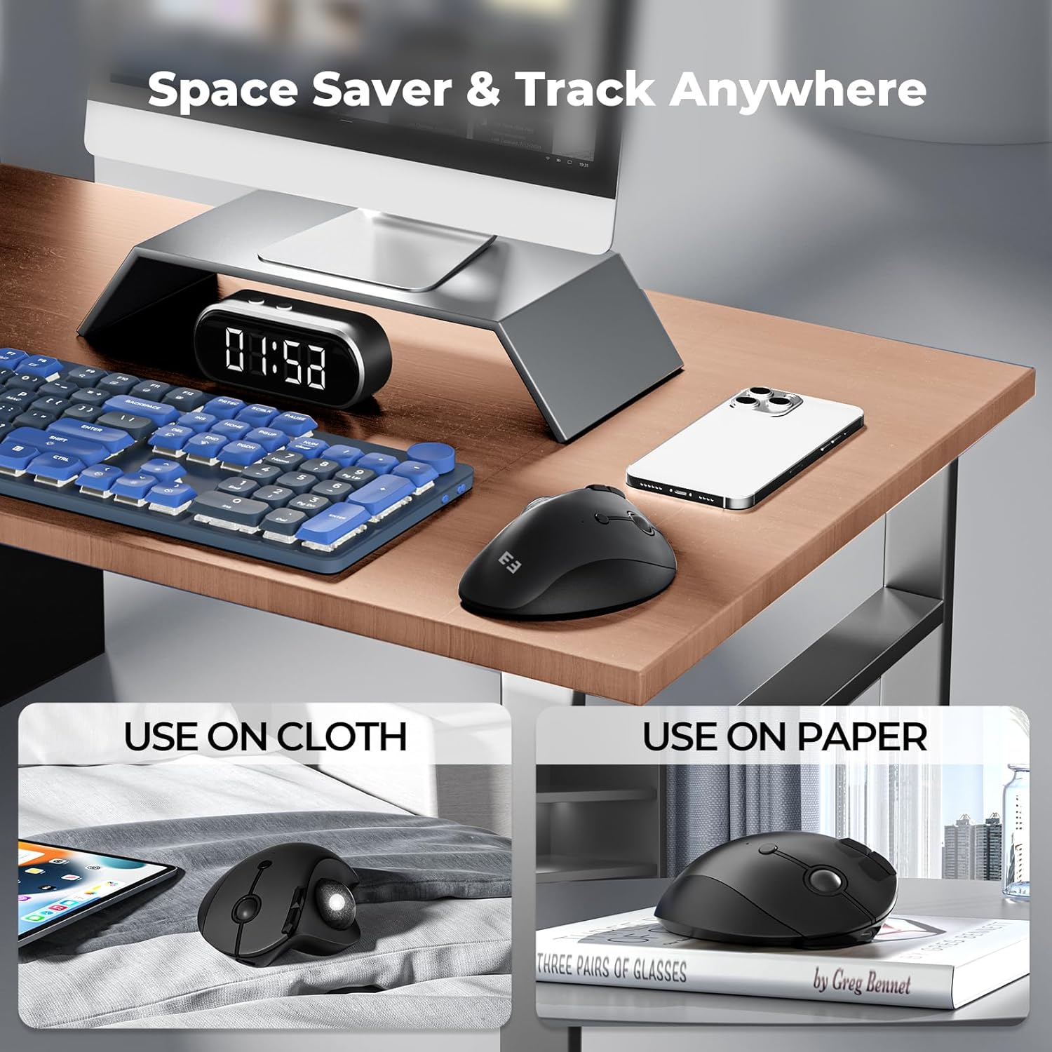 โปรโตอาร์ค มู 301 เมาส์แทร็กบอ - Ergonomic Mouse Trackball Thumb บทวิจารณ์และราคา