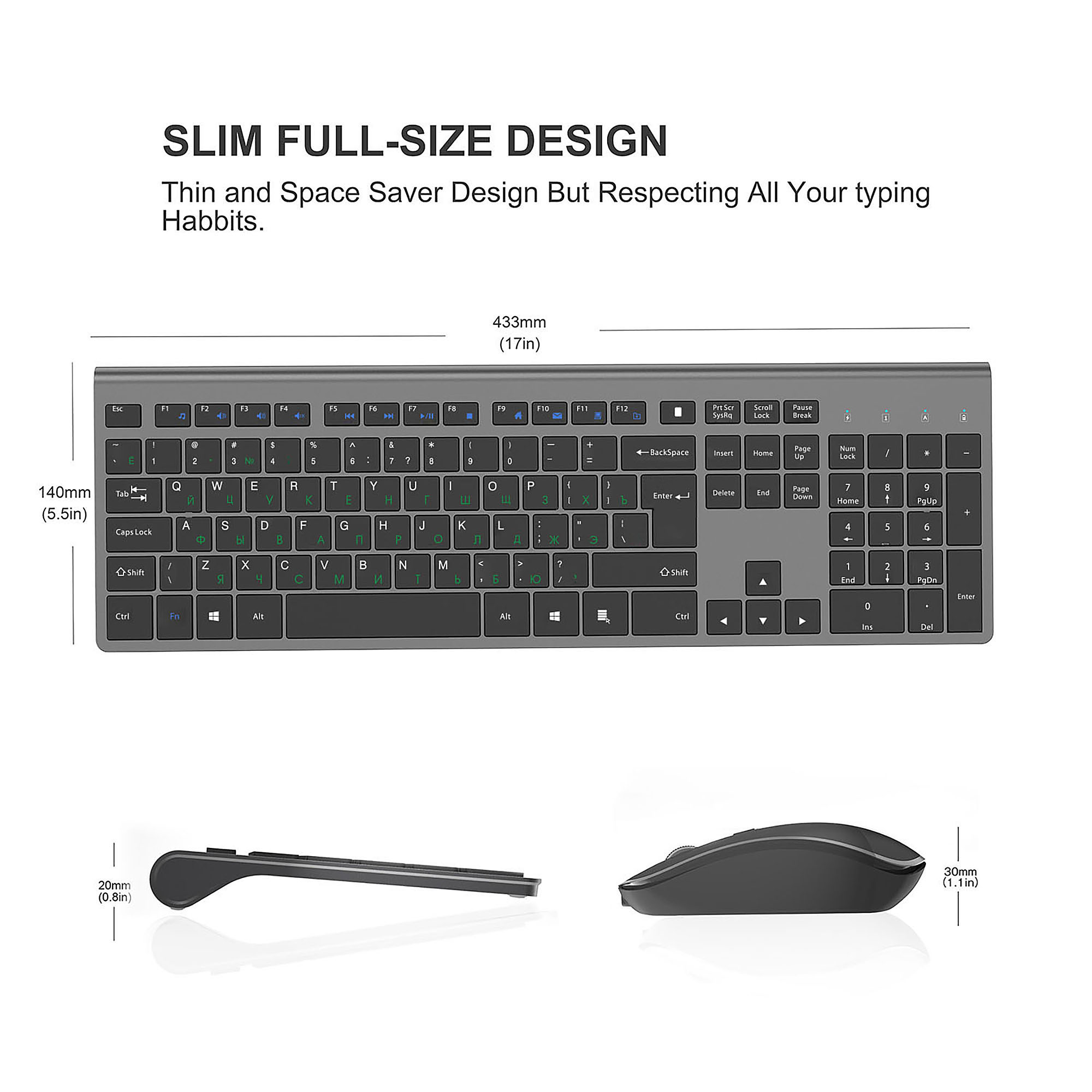 2.4G ชุดคีย์บอร์ดและเมาส์ไร้สา - Trackball Mouse Wireless Finger บทวิจารณ์และราคา
