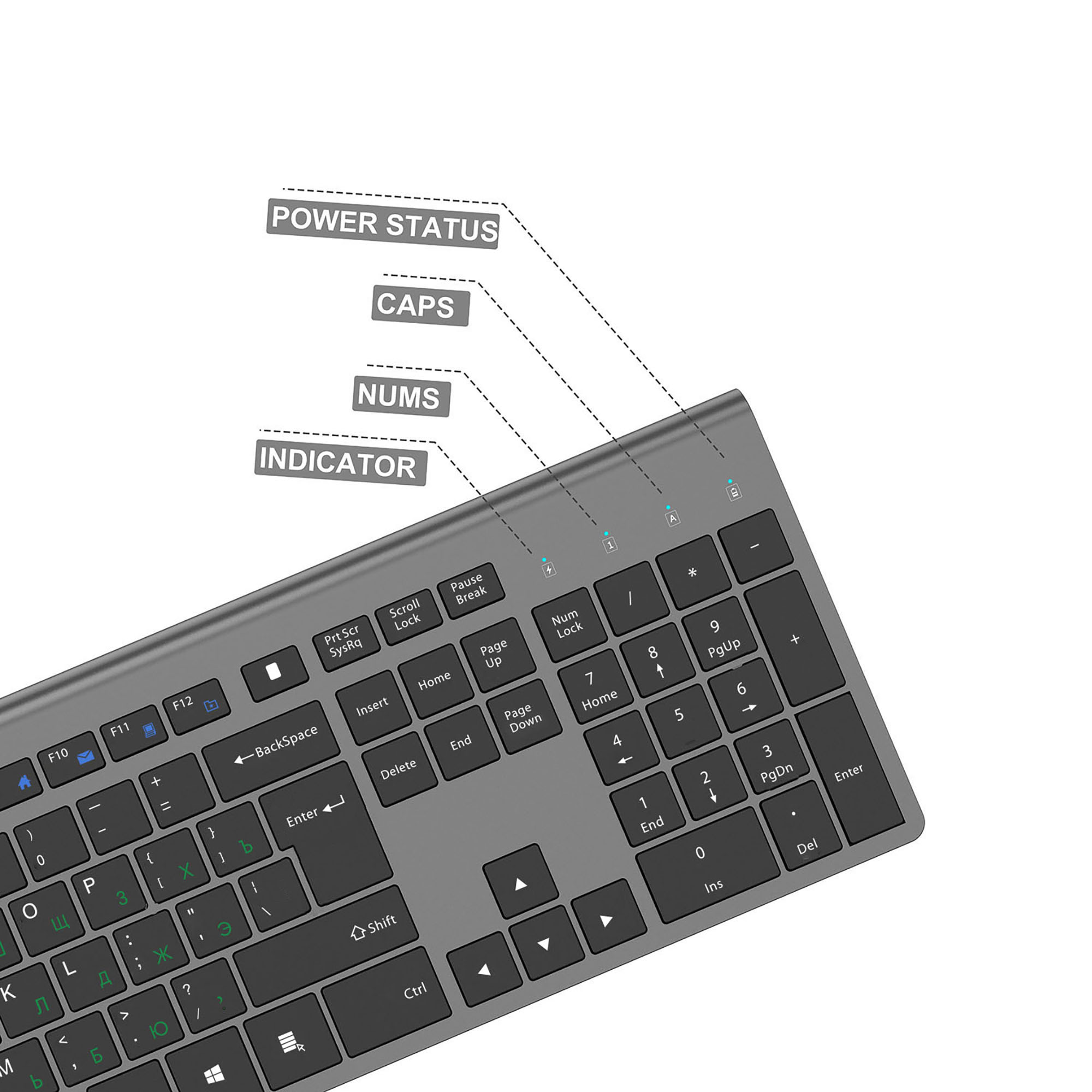 2.4G ชุดคีย์บอร์ดและเมาส์ไร้สา - Trackball Mouse Wireless Finger บทวิจารณ์และราคา