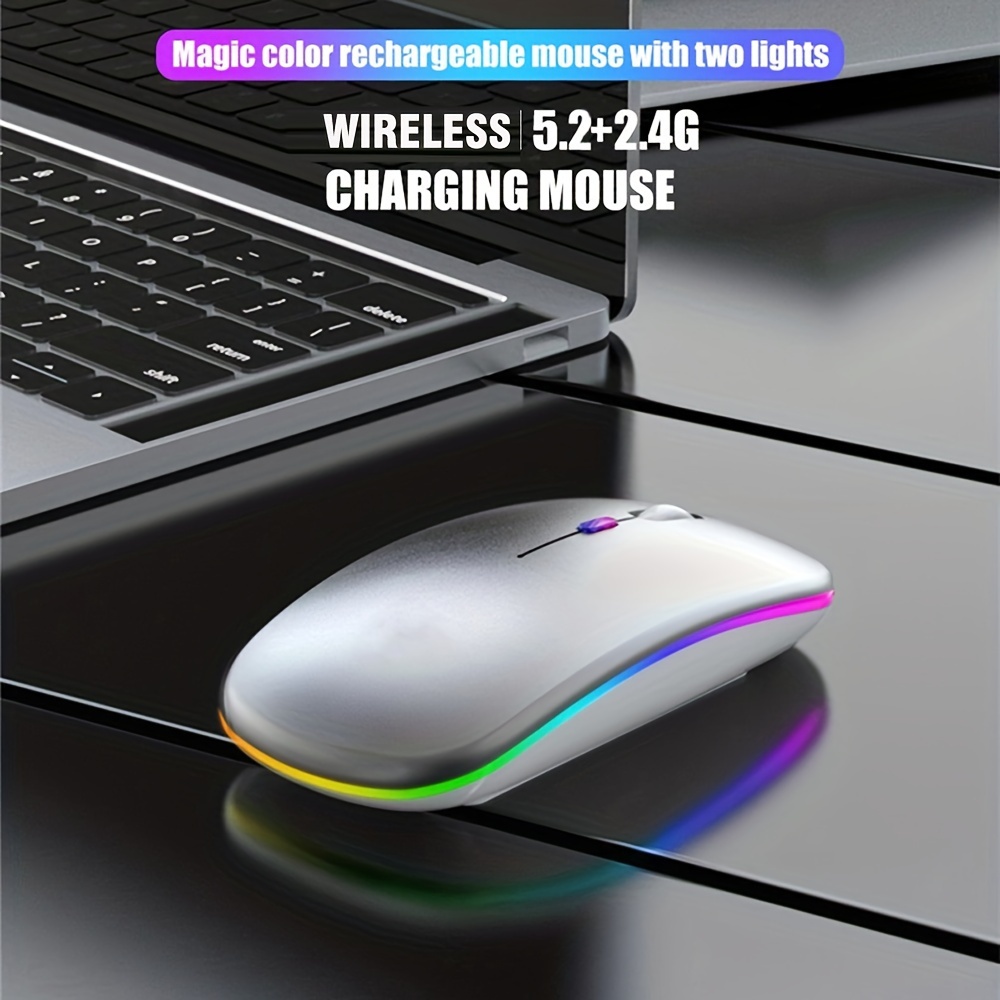 เมาส์ไร้สาย RGB ชาร์จ USB 2.4G - Trackball Mouse Wireless Finger บทวิจารณ์และราคา
