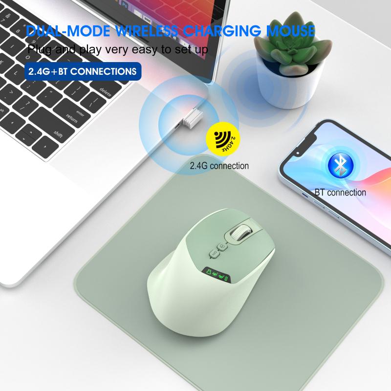 เมาส์ไร้สายแบบเงียบ รองรับโหมด - Ergonomic Mouse 2.4G Silent Click บทวิจารณ์และราคา