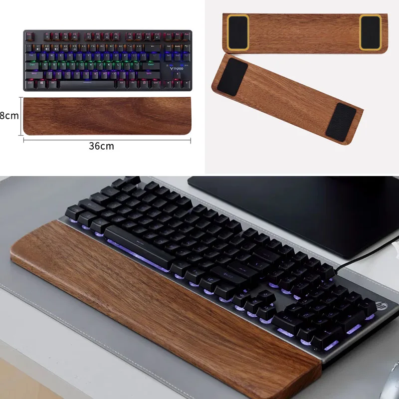 ที่พักข้อมือไม้แท้สำหรับคีย์บอ - Ergonomic Mouse Pad With Wrist Support บทวิจารณ์และราคา