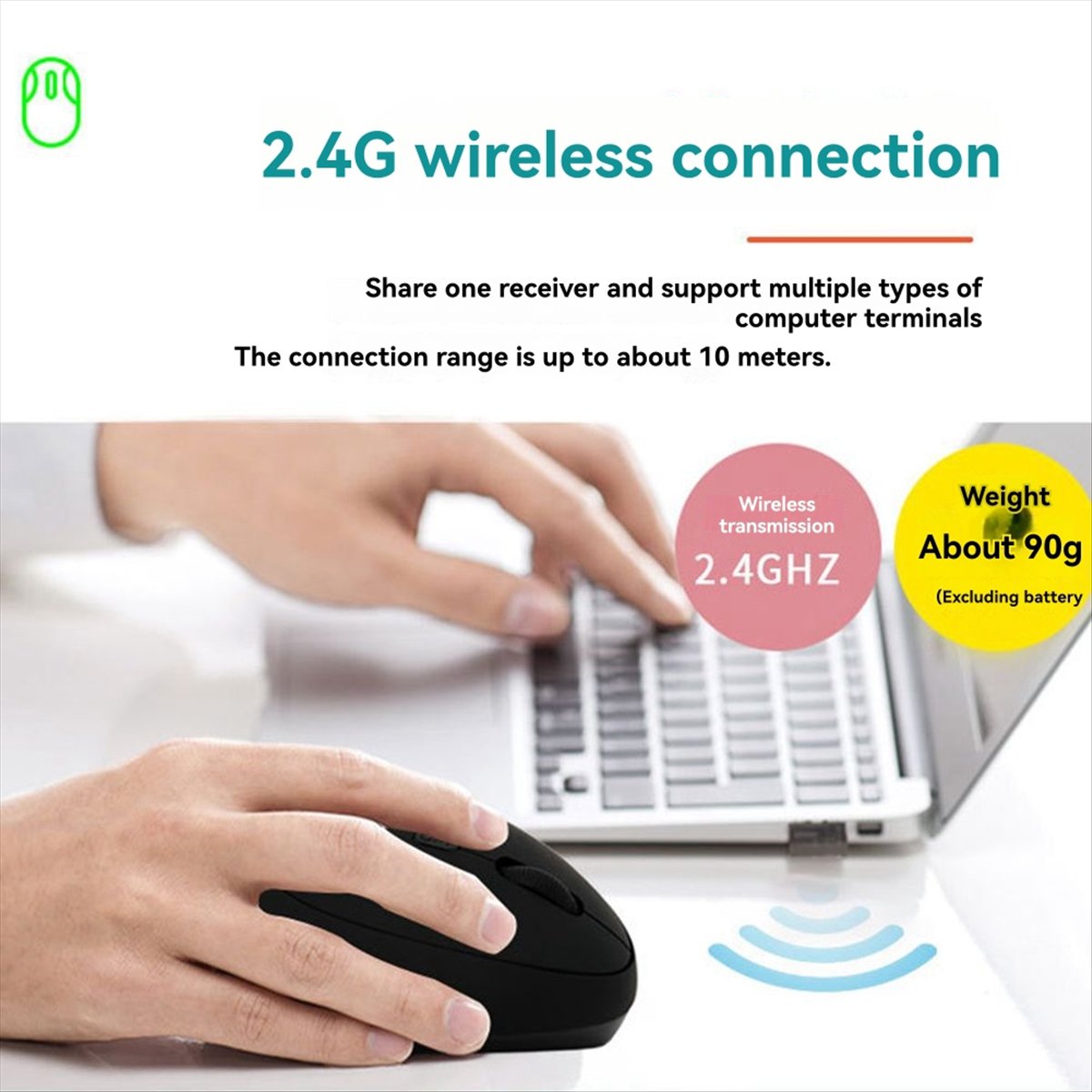 ข้อเสนอพิเศษ~เมาส์ตามหลักสรีรศ - Vertical Mouse Rechargeable Bluetooth บทวิจารณ์และราคา