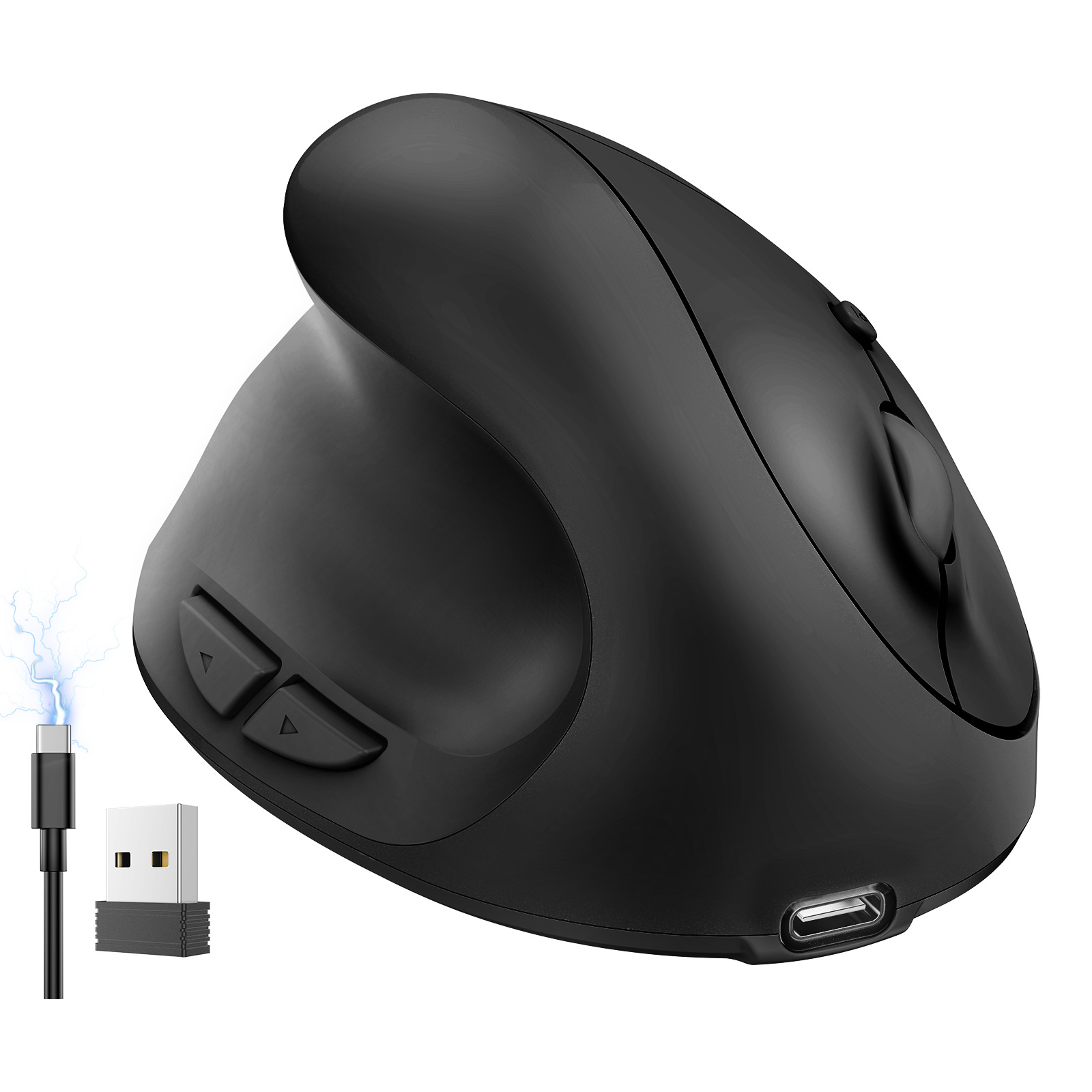 เมาส์ไร้สายสีชมพู Silent 2.4G  - Vertical Mouse Left Handed บทวิจารณ์และราคา