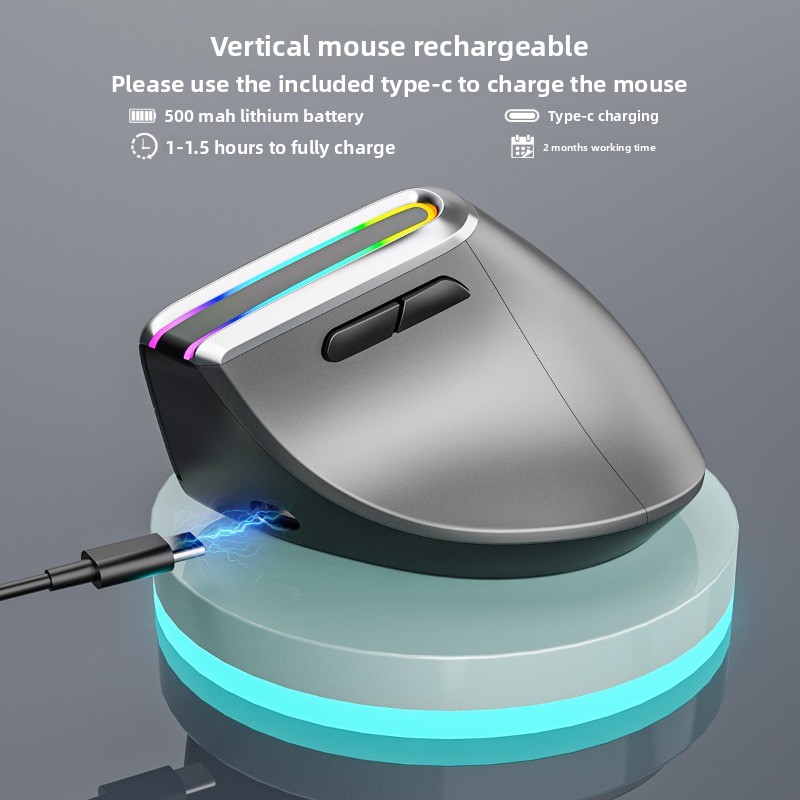 เมาส์แนวตั้งตามหลักสรีรศาสตร์  - Vertical Mouse Rechargeable Bluetooth บทวิจารณ์และราคา