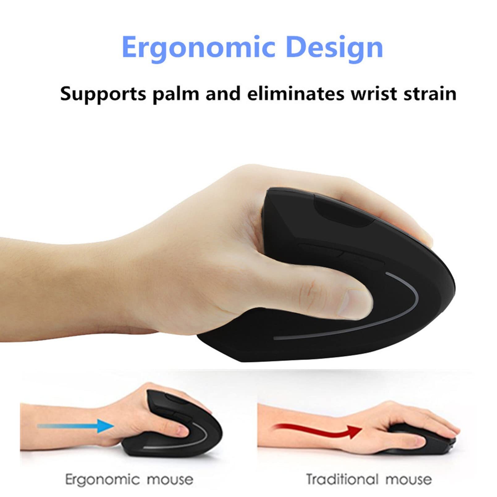 เมาส์แนวตั้งแบบมีสายและไร้สายส - Vertical Mouse Left Handed บทวิจารณ์และราคา