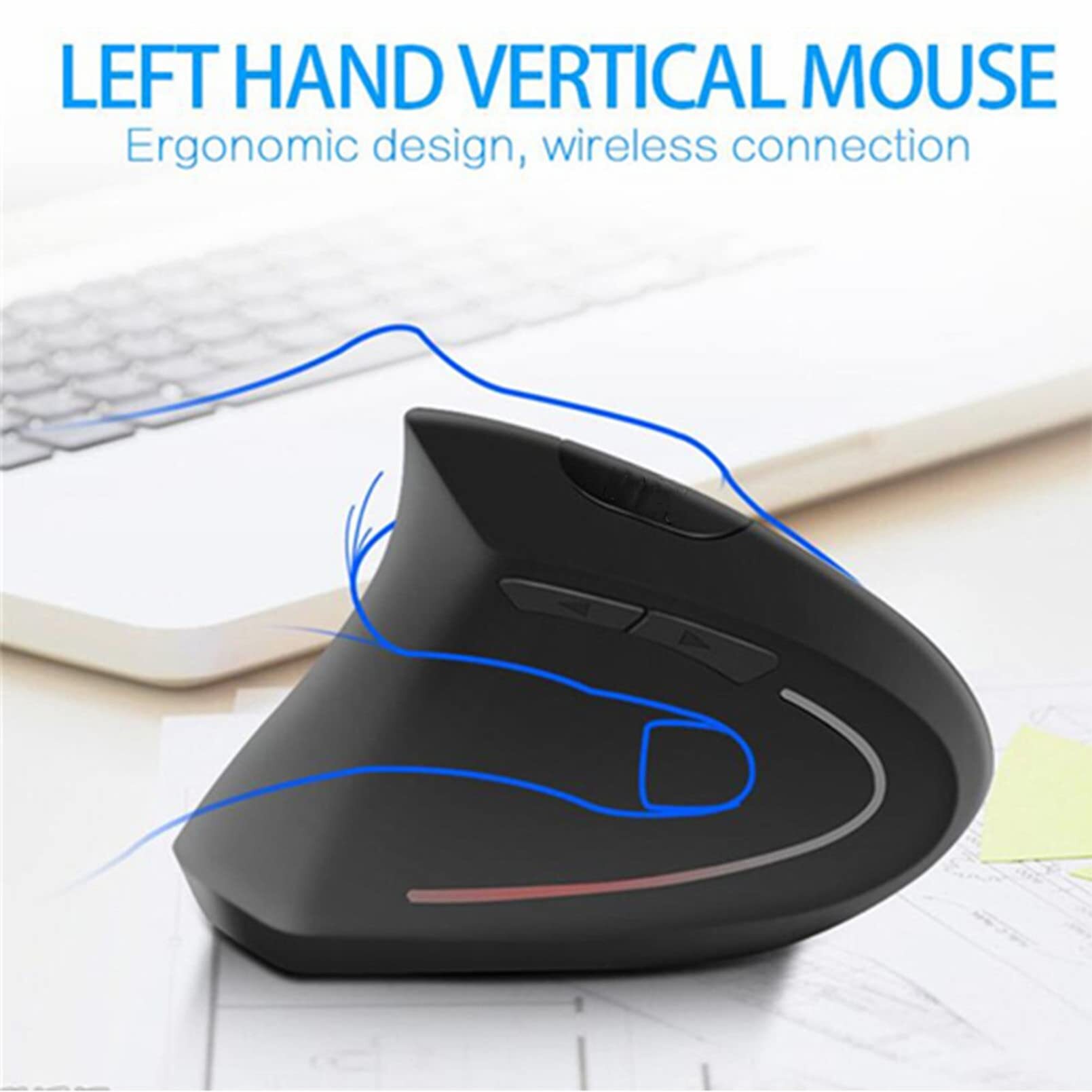 เมาส์แนวตั้งแบบมีสายและไร้สายส - Vertical Mouse Left Handed บทวิจารณ์และราคา