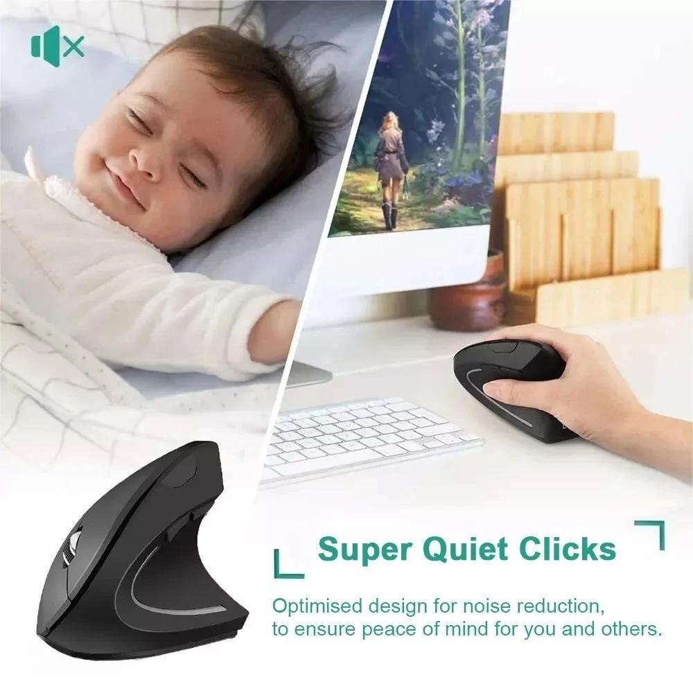 เมาส์แนวตั้ง 2.4GHz บลูทูธ สำห - Vertical Mouse Small Hand บทวิจารณ์และราคา
