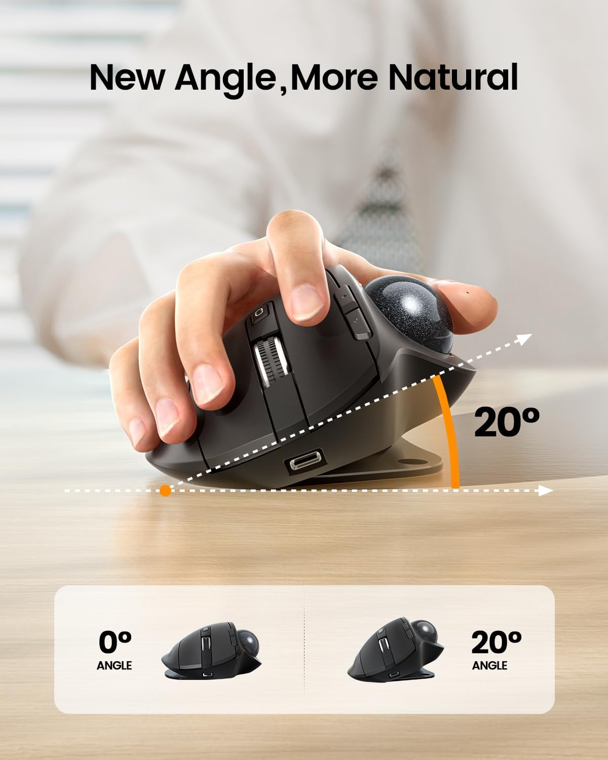 ProtoArc Wireless Trackball Mo - Ergonomic Mouse Trackball Thumb บทวิจารณ์และราคา