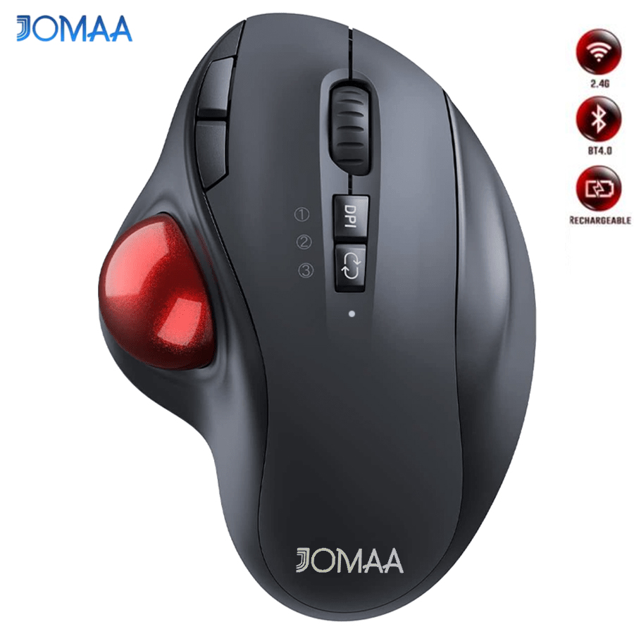 เมาส์แทร็กบอลไร้สาย JOMAA, ชาร - Ergonomic Mouse Trackball Thumb บทวิจารณ์และราคา
