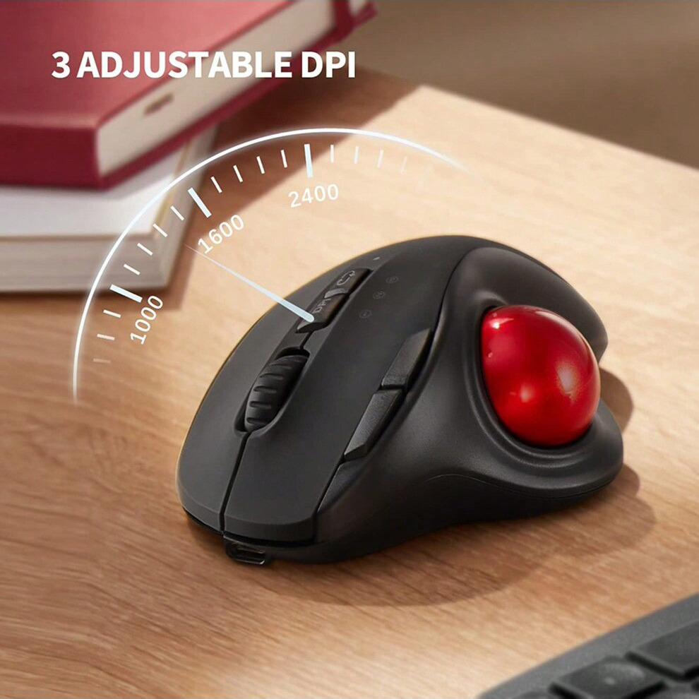 เมาส์แทร็กบอลไร้สาย JOMAA, ชาร - Ergonomic Mouse Trackball Thumb บทวิจารณ์และราคา