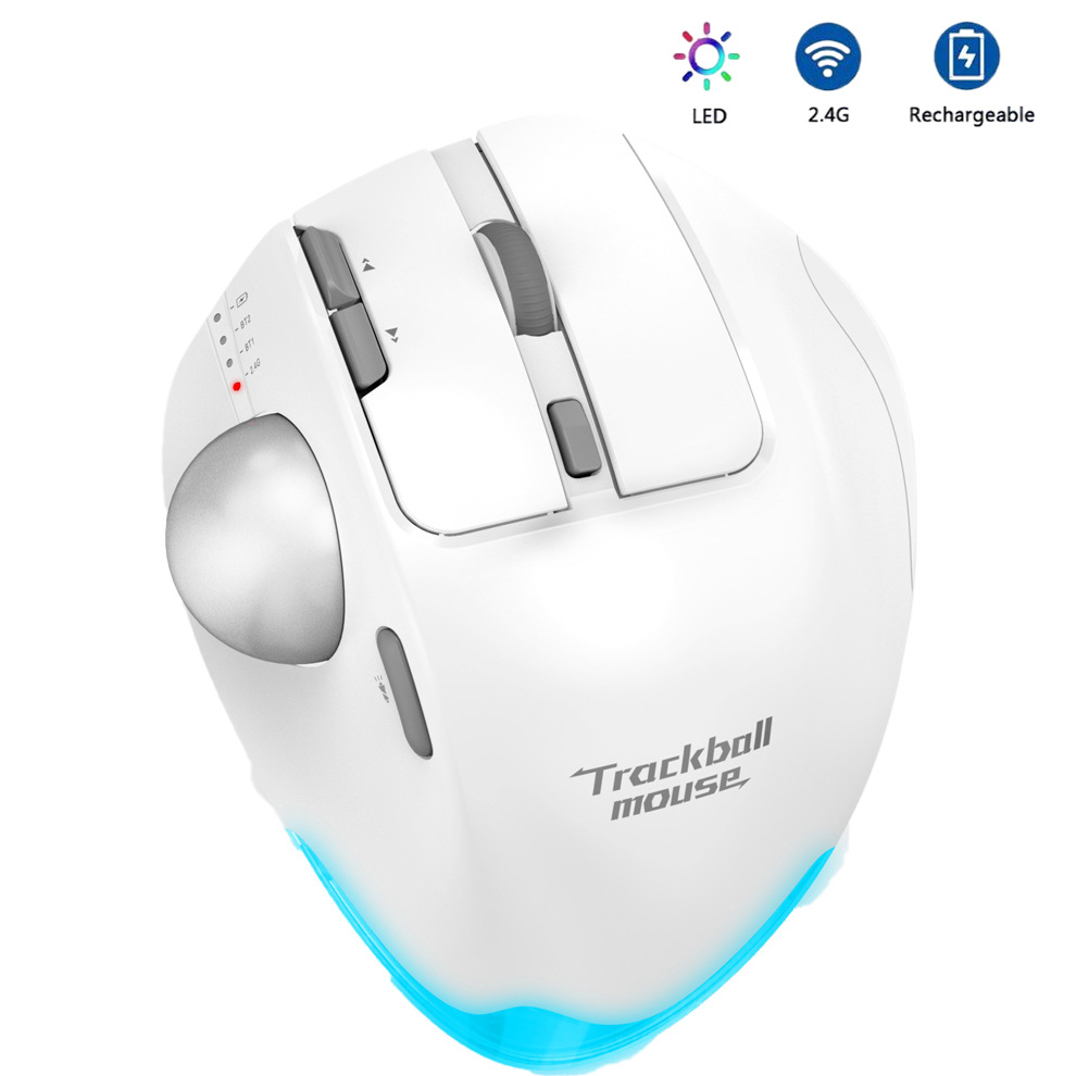 เมาส์ Trackball ไร้สาย 2.4G RG - Ergonomic Mouse Trackball Thumb บทวิจารณ์และราคา