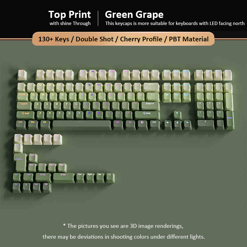 องุ่นสีเขียว Double Shot PBT K - Ergonomic Keyboard Split Mechanical บทวิจารณ์และราคา