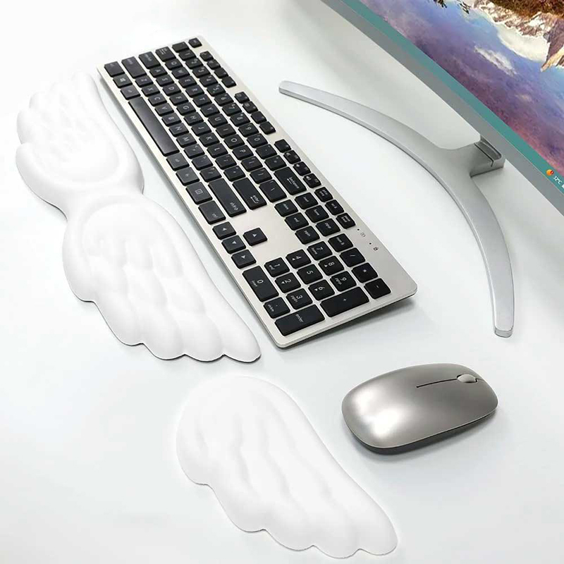 แป้นพิมพ์เมาส์ส่วนที่เหลือข้อม - Ergonomic Mouse Pad With Wrist Support บทวิจารณ์และราคา